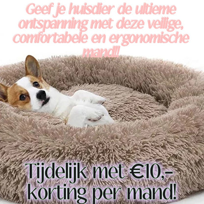 Geef je harige vriend ontspanning en comfort - Kalmerend Donut Bed voor Huisdieren!