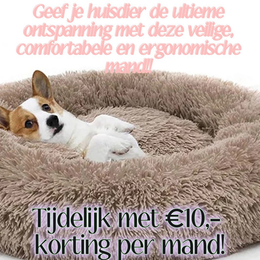 Geef je harige vriend ontspanning en comfort - Kalmerend Donut Bed voor Huisdieren!